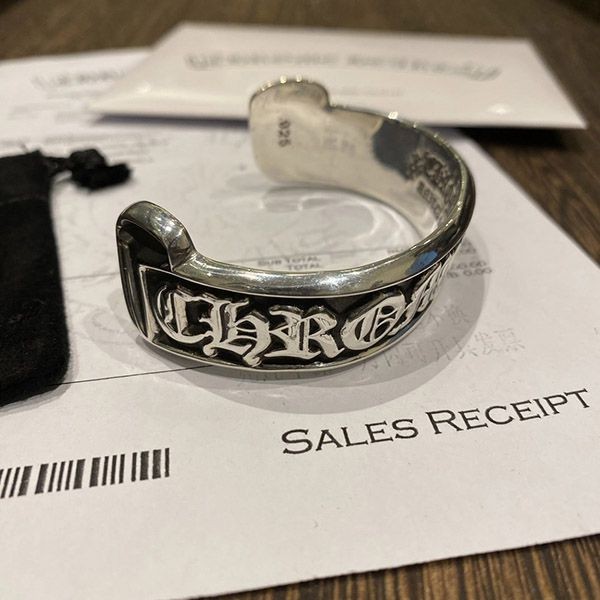 High Quality Chrome Hearts Replica CH Scroll Label Bangle Kui83389 High Quality Chrome Hearts Replica CH Scroll Label Bangle Kui83389