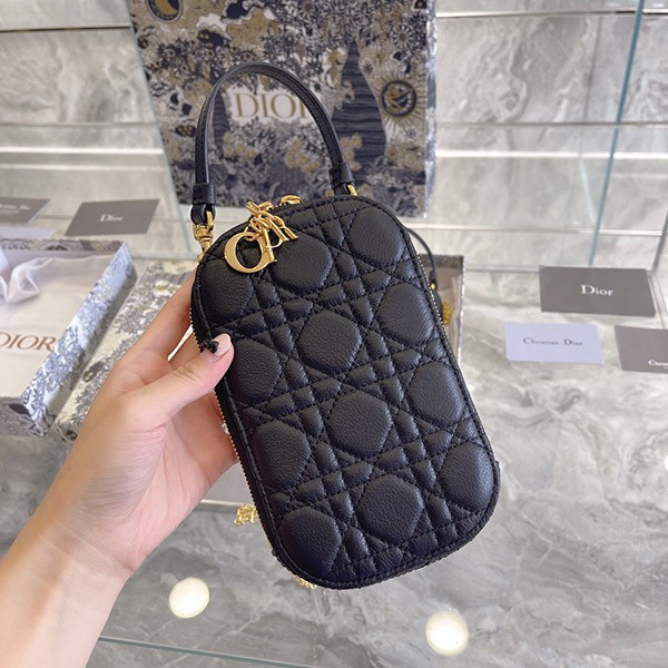 Tracking included [Dior copy] Lady Dior phone case with chain strap S0872ONMJ_M900
