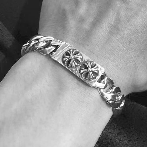 ★Japan!! Popular! Chrome Hearts Fancy Link Bracelet 15 Links Fake Kul48265 ★Japan!! Popular! Chrome Hearts Fancy Link Bracelet 15 Links Fake Kul48265