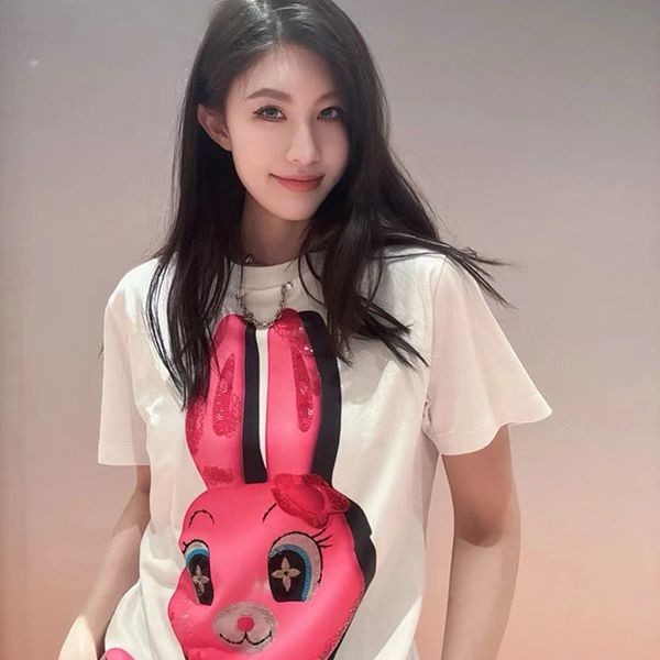 [Funny☆] Louis Vuitton Sequin Rabbit T-shirt Replica 1AFTRW