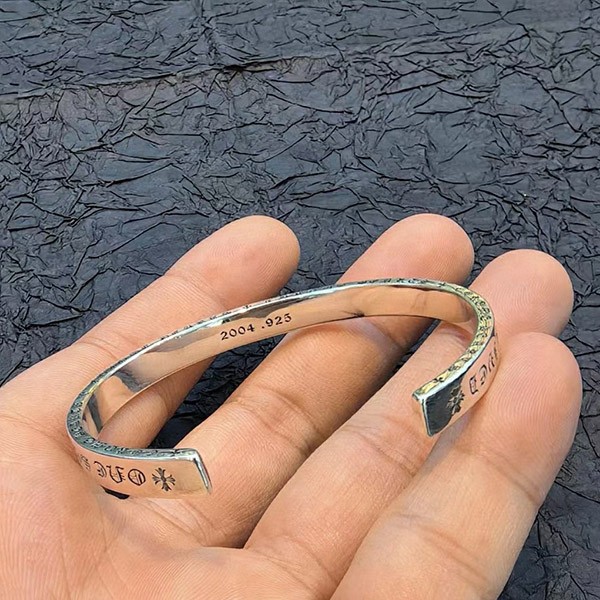 Hard to find Chrome Hearts silver bracelet replica unisex bracelet Kuc77452
