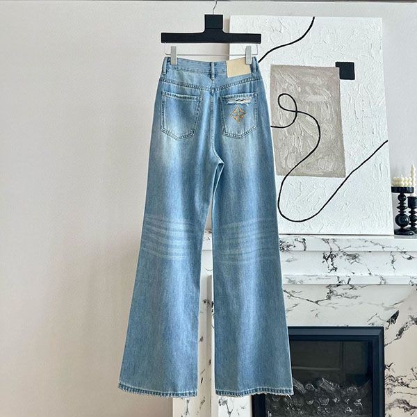 Louis Vuitton Logo Classic Denim Pants vuc14282, very popular worldwide