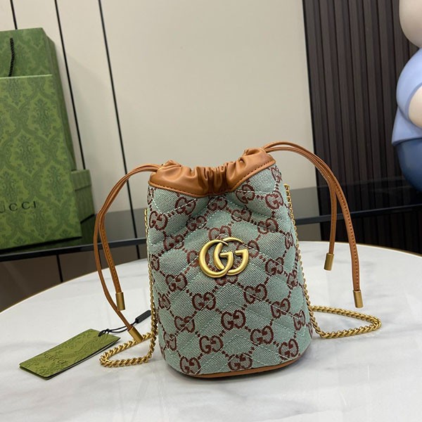 New Gucci GG Mini Bucket Bag Replica Chain Shoulder Bag 783175 New Gucci GG Mini Bucket Bag Replica Chain Shoulder Bag 783175
