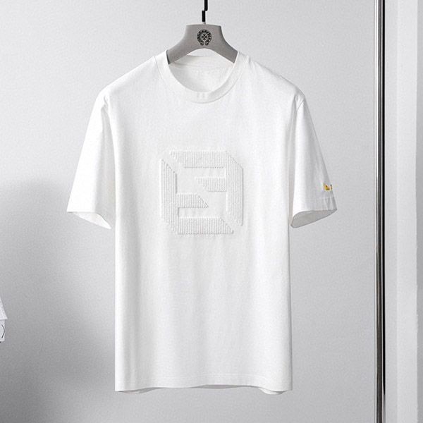 Nice Fendi FF cotton T-shirt replica fes89727 Nice Fendi FF cotton T-shirt replica fes89727