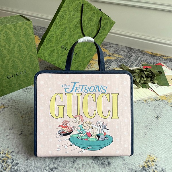 Gucci ◆ Adults OK ◆ Kids GG Tote Bag with Patches Cheap guy86539