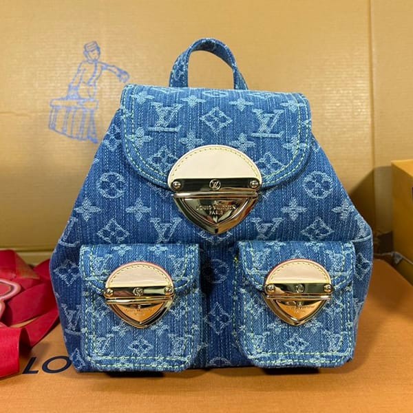 Free shippingLouis Vuitton Venice denim backpack replica M46836 Free shippingLouis Vuitton Venice denim backpack replica M46836