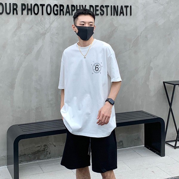 Very popular! MM6 copy oversized number logo T-shirt Mab82956 Very popular! MM6 copy oversized number logo T-shirt Mab82956