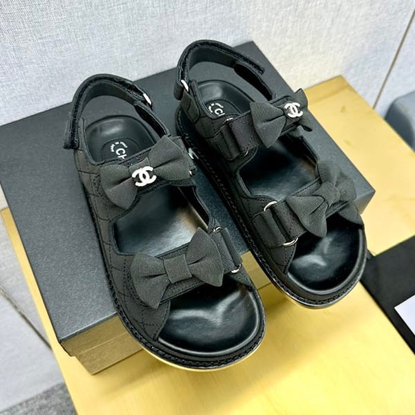 Latest and stylish Chanel Bijou Coco Footbed Sandals Replica sha94416