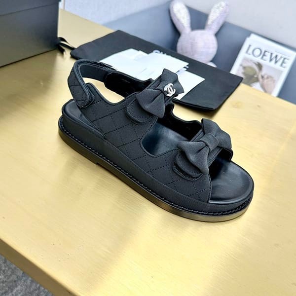 Latest and stylish Chanel Bijou Coco Footbed Sandals Replica sha94416