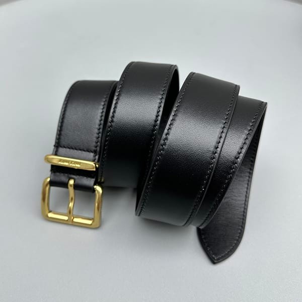 Autumn/Winter Sale Miu Miu Leather Belt Square Buckle Replica mya75995