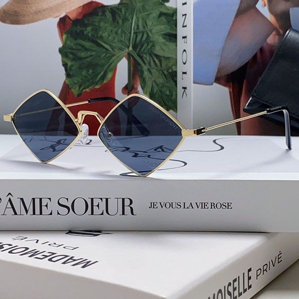 Saint Laurent Diamond Gold Sunglasses Saj75984