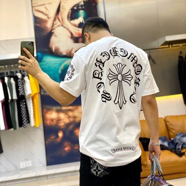 Quick delivery ★ Chrome Hearts Men's T-shirt Fake Horseshoe CH Plus Kup75482 Quick delivery ★ Chrome Hearts Men's T-shirt Fake Horseshoe CH Plus Kup75482