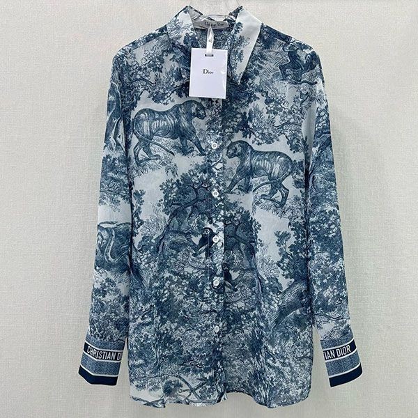 Hard to find replica Dior Toile de Jouy motif long blouse deg96561 Hard to find replica Dior Toile de Jouy motif long blouse deg96561