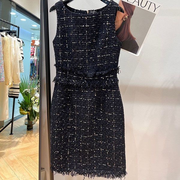 Extremely rare! Chanel sleeveless dress, grade N, sho30944