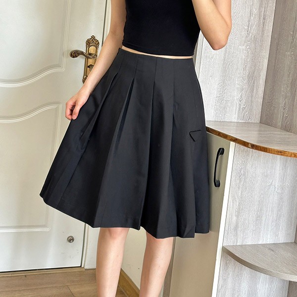 Prada pleated nylon mini skirt replica pur30794