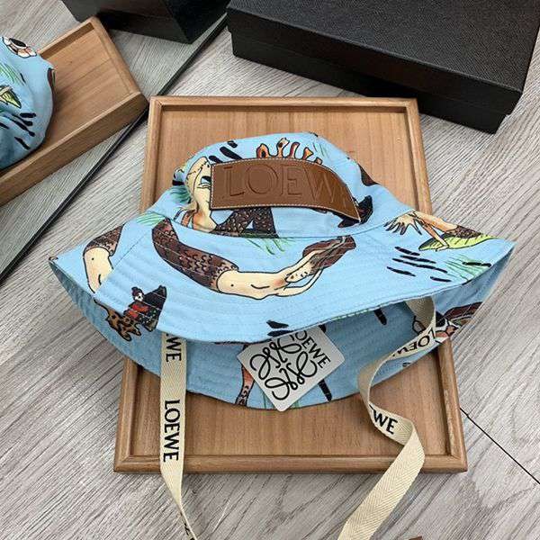 Attention ★ Ultra limited? Loewe bucket hat copy new work ★ Unisex loa17348