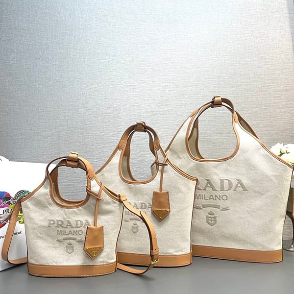 Rare Prada Parody Linen Blend Leather Tote Bag Large 3 Sizes puv47863 Rare Prada Parody Linen Blend Leather Tote Bag Large 3 Sizes puv47863