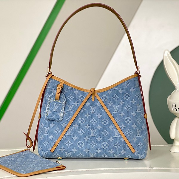 [A must-have tote for denim lovers★]Louis Vuitton Carryall PM Replica Monogram Denim M11462