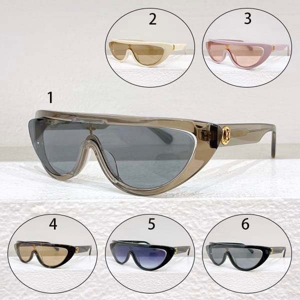 CompetitiveLouis Vuitton replicas: Mask-shaped sunglasses LV Split 6 colors Z2179U