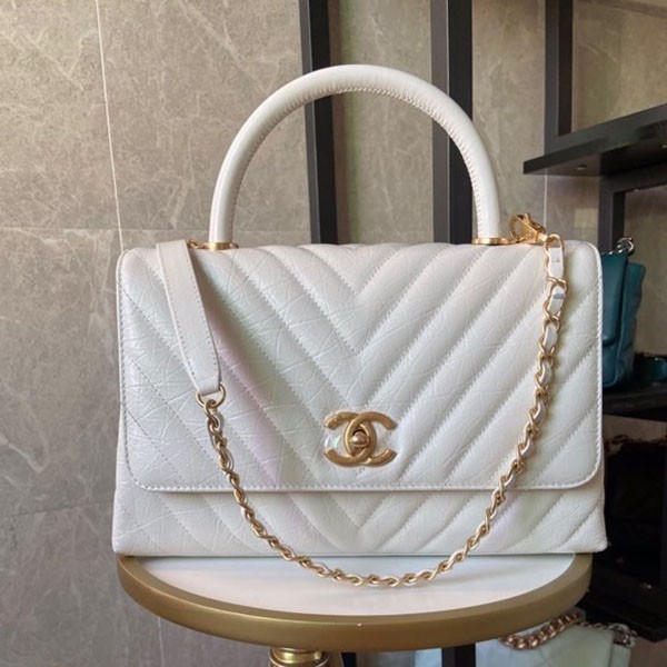 Rare! (Chanel) Top Handle Flap Bag cc2108279 Rare! (Chanel) Top Handle Flap Bag cc2108279