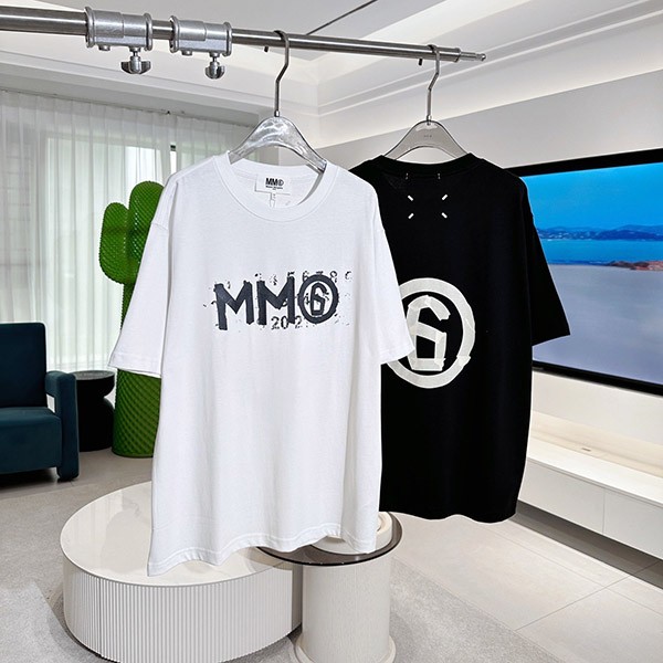 Immediate delivery MM6 T-shirts, cheap, printed cotton shirts, short sleeves, Maz07968 Immediate delivery MM6 T-shirts, cheap, printed cotton shirts, short sleeves, Maz07968