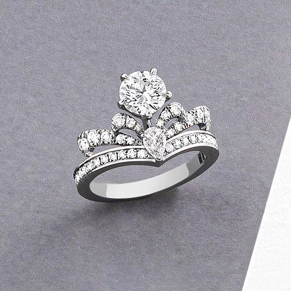 Hard to find replica Chaumet Josephine collection Splendour Imperial solitaire ring shk14445
