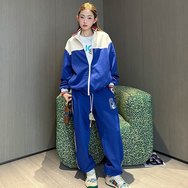 The rapidly growing popularity of Gucci's fake cotton jersey jacket and top and bottom set gug03871