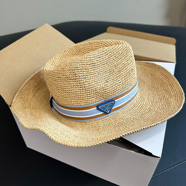 New Prada Raffia Hat Replica ◆ Popular 1HC149
