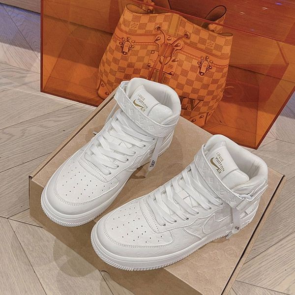 Easy to useLouis Vuitton x Nike Monogram Air Force 1 Replica Collaboration Sneakers vuk62533