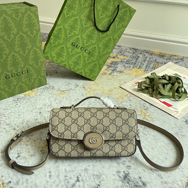 Gucci PETITE GG Mini Shoulder Bag Replica Beige 739722 Gucci PETITE GG Mini Shoulder Bag Replica Beige 739722
