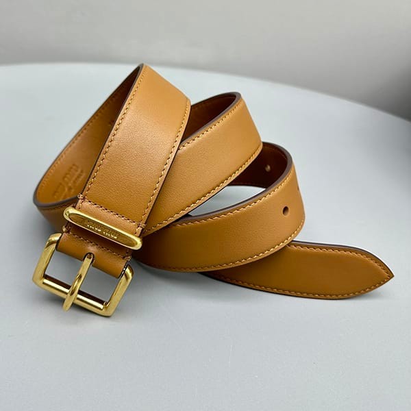 Free shipping Miu Miu grade n leather belt square buckle myj95628