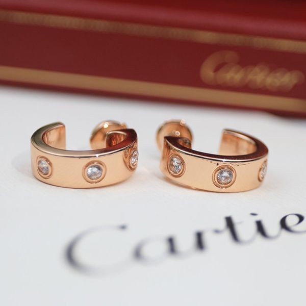 21-22AW Cartier Gift LOVE Earrings Fake kam58516