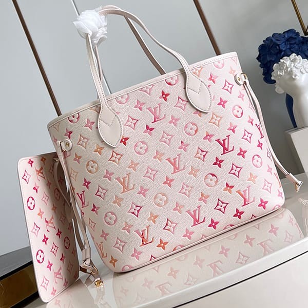 RecommendedLouis Vuitton knockoff Neverfull pink gradation monogram tote bag M47080 RecommendedLouis Vuitton knockoff Neverfull pink gradation monogram tote bag M47080