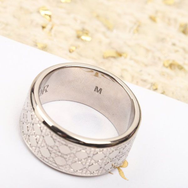 Extremely rare! Dior Oblique Silver Ring Replica dep57120