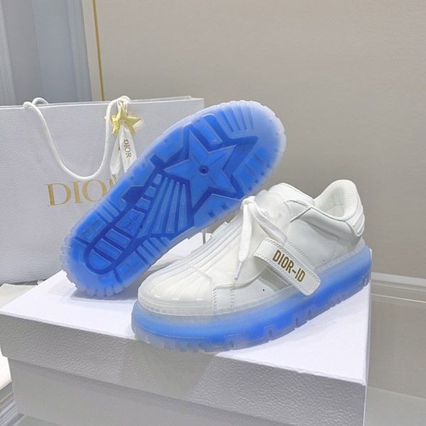 Battle Dior ID Replica Sneakers White Blue deh09500 Battle Dior ID Replica Sneakers White Blue deh09500