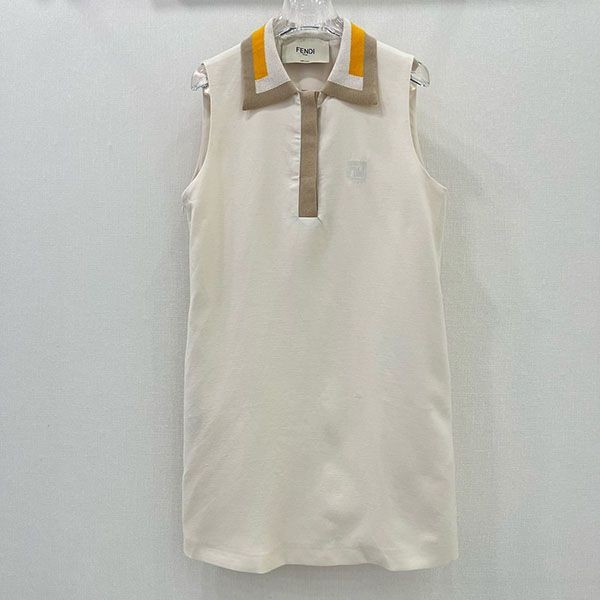 Extremely rare! Fendi FF monogram all-over embroidered copy dress fef87690 Extremely rare! Fendi FF monogram all-over embroidered copy dress fef87690