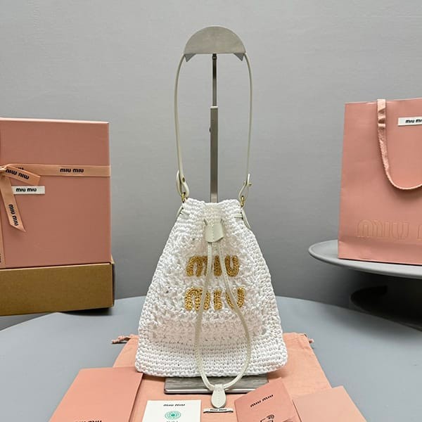 [Very versatile] Miu Miu woven fabric mini bag replica myg49333