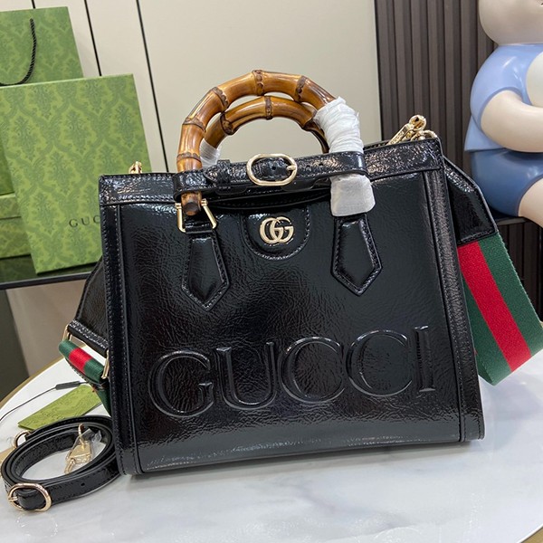 Gucci Diana Medium patent leather tote bag replica gud37036 Gucci Diana Medium patent leather tote bag replica gud37036