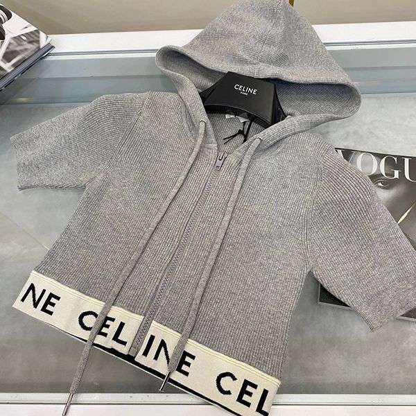 Celine Athletic Knit Fake Crop Top 2A27Z372N Celine Athletic Knit Fake Crop Top 2A27Z372N