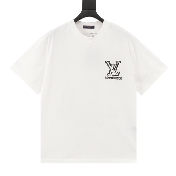 Extremely rare!Louis Vuitton printed T-shirt replica in two colors vus45732 Extremely rare!Louis Vuitton printed T-shirt replica in two colors vus45732