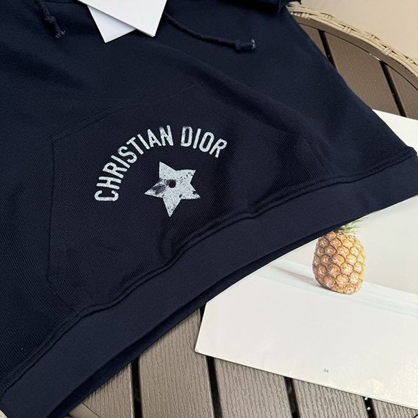 24Summer? Dior ◆ Short sleeve fake hooded sweatshirt 423S25A4117