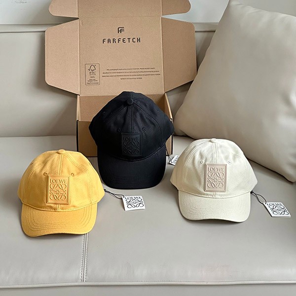 ★Loewe★Patch logo canvas baseball cap, cheap price, various colors, K820AA2X01