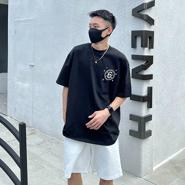 MM6 Oversized Number Logo T-Shirt Replica Maq50313 MM6 Oversized Number Logo T-Shirt Replica Maq50313