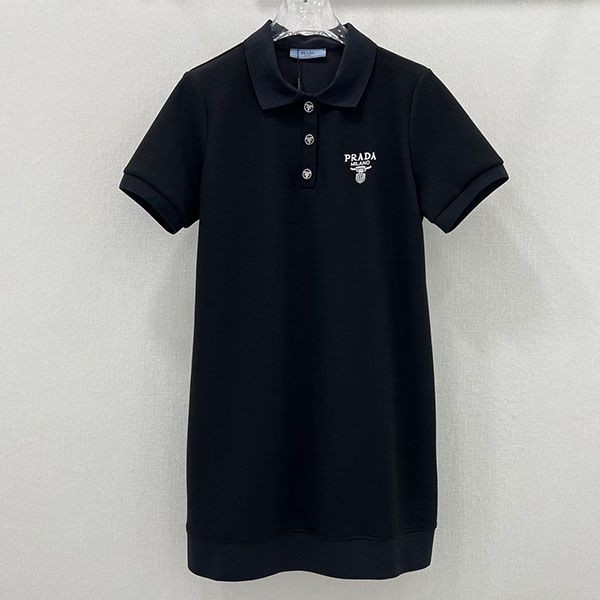 Free shipping Prada Re Nylon Gabardine fake sleeveless dress pul11020