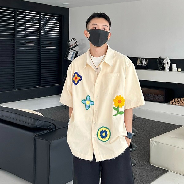 Love at first sightLouis Vuitton embroidered cotton shirt replica vuh65806 Love at first sightLouis Vuitton embroidered cotton shirt replica vuh65806