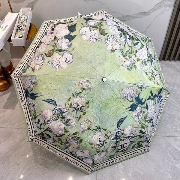 Rare Chanel Camellia Umbrella Replica shy56944 Rare Chanel Camellia Umbrella Replica shy56944