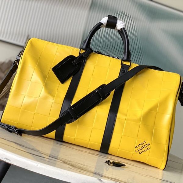 A great travel companion with a striking yellow color!Louis Vuitton Keepall 50 fake Boston bag M25019 A great travel companion with a striking yellow color!Louis Vuitton Keepall 50 fake Boston bag M25019