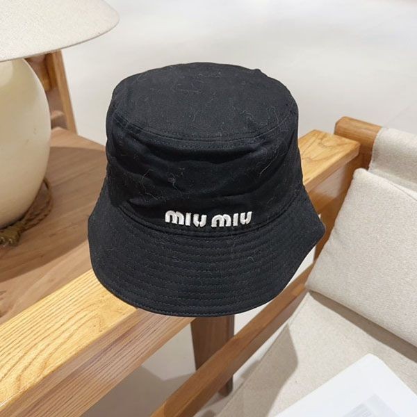Stylish Miu Miu Drill Bucket Hat Replica myl47688