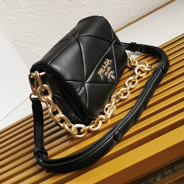 Attention! Prada System Nappa Patchwork Bag Replica 3 Colors puv81588