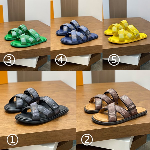 24AW Fashionable Damier Louis Vuitton Cheap] LV Venice Line Mules 5 Colors 1acril